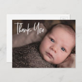幸せな瞬間：カスタマイズ可能なベビー感謝写真 案内ポストカード (正面/裏面)