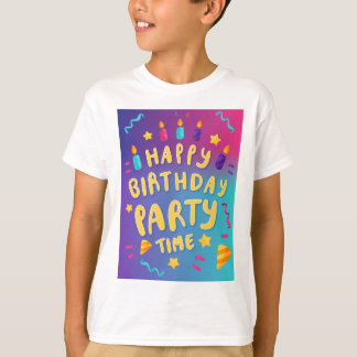 幸せな瞬間、カラフルなコンフェティ:ハッピーバースデー Tシャツ