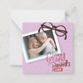 幸せな祖父母の日を祈る ノートカード (正面)