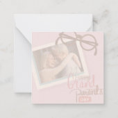 幸せな祖父母の日を祈る ノートカード (裏面)