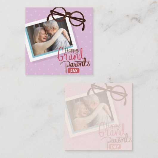 幸せな祖父母の日を祈る ノートカード (正面/裏面)