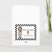 幸せな祖父母日のブルーバード カード (裏面)