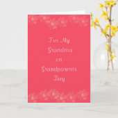 幸せな祖父母日の祖母 カード (黄色い花)