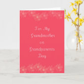 幸せな祖父母日の祖母 カード (黄色い花)