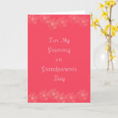 幸せな祖父母日Grammy カード (黄色い花)