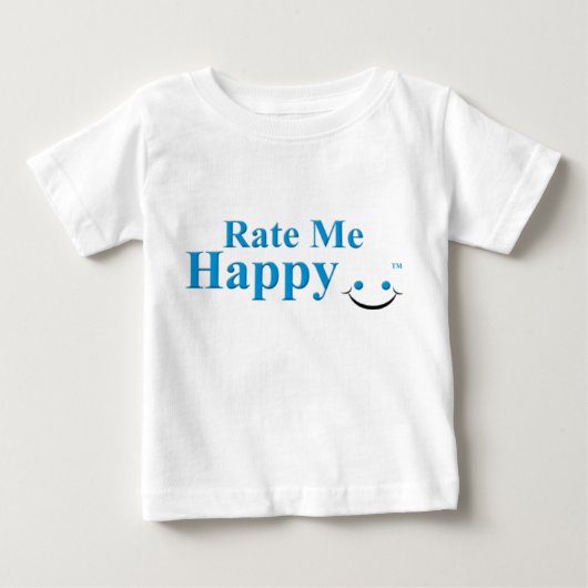 幸せな私を評価して下さい ベビーTシャツ (正面)