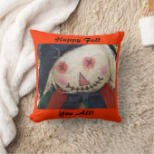 幸せな秋のかかし クッション (ブランケット)