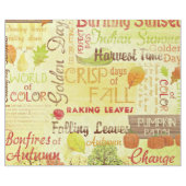 幸せな秋のリネン包装紙 ラッピングペーパー (フラット)