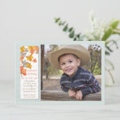 幸せな秋の写真の招待状 招待状 (スタンド正面)