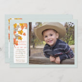 幸せな秋の写真の招待状 招待状 (正面/裏面)