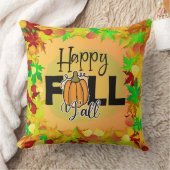 幸せな秋や秋の収穫感謝祭の愛 クッション (ブランケット)