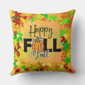幸せな秋や秋の収穫感謝祭の愛 クッション (裏面)