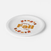 幸せな秋オールグリーティング秋のメープル離れの ペーパープレート