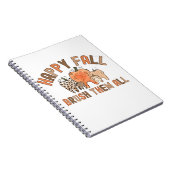 幸せな秋ブラシ彼らすべての歯科歯科歯科用歯歯 ノートブック (右側)