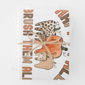 幸せな秋ブラシ彼らすべての歯科歯科歯科用歯歯 ラッピングペーパーシート (インサイチュ)