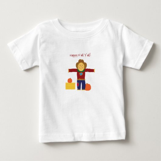 幸せな秋ヤール:秋のベビーシャツ ベビーTシャツ (正面)