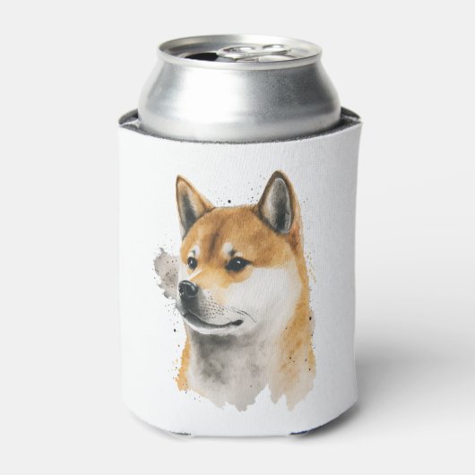 幸せな秋田犬  缶クーラー (缶正面)