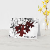 幸せな秋! カード (黄色い花)