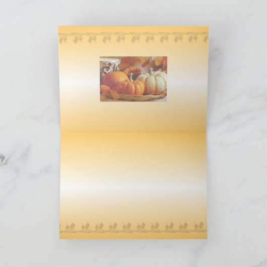 幸せな秋 カード (内部)