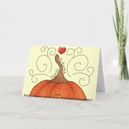 幸せな秋 シーズンカード (裏面)