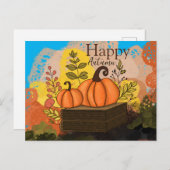 幸せな秋 ポストカード (正面/裏面)