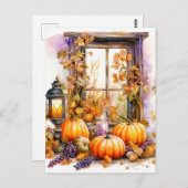 幸せな秋 |楽しむ秋天気 ポストカード (正面/裏面)