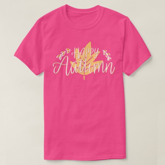 幸せな秋 Tシャツ (デザイン正面)