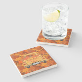 幸せな秋Yall - 1 ストーンコースター (横)