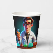 幸せな科学者 紙コップ (裏面)