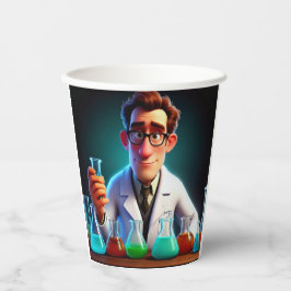 幸せな科学者 紙コップ
