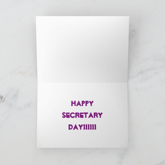幸せな秘書Day カード (内部)