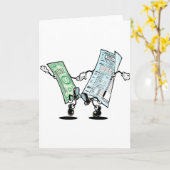 幸せな税金の日 カード (黄色い花)