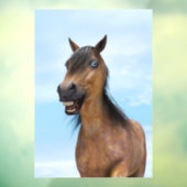 幸せな笑顔のバイヤー馬 ウィンドウサイン (シート3)