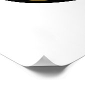 幸せな笑顔のベビーカメレオンとヘッドフォン。 ポスター (角)