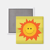 幸せな笑顔の太陽 マグネット (正面/裏面)