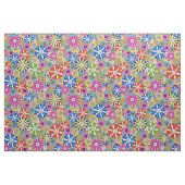 幸せな笑顔の花のプリント ファブリック (ファットクウォーター)