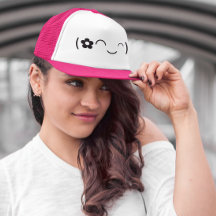 幸せな笑顔の花絵文字