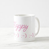 幸せな笑顔 コーヒーマグカップ (正面右)