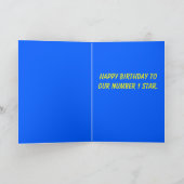 幸せな第1バースデー・カード カード (内部)