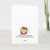 幸せな第1母の日(父か女の赤ちゃん) カード (裏面)