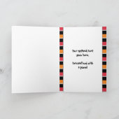 幸せな第1母の日(父か女の赤ちゃん) カード (内部)