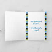 幸せな第1母の日(父か男の赤ちゃん) カード (内部)