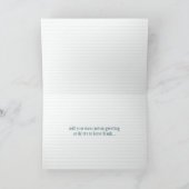 幸せな第1父の日-カスタムな超音波/写真 カード (内部)