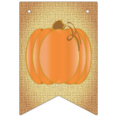 幸せな第1誕生日のカボチャ バンティングフラッグ (第1の旗)