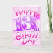 幸せな第13誕生日 カード (正面)