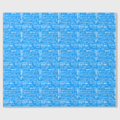 幸せな第16青い誕生日 ラッピングペーパー (フラット)