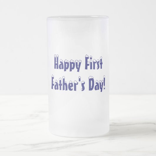 幸せな第1、父の日! -ステインかマグ フロストグラスビールジョッキ (中央)