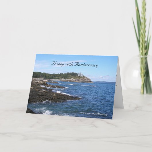 幸せな第20記念日 カード (正面)