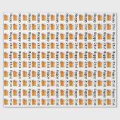 幸せな第21誕生日|のビールのジョッキ ラッピングペーパー (フラット)