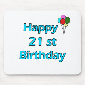 幸せな第21誕生日 マウスパッド